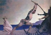 Felix Vallotton Perseus Slays the Dragon Spain oil painting artist